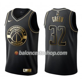 Camiseta Hombre NBA Washington Wizards Jeff Green 32 Nike Negro Golden Edition Swingman